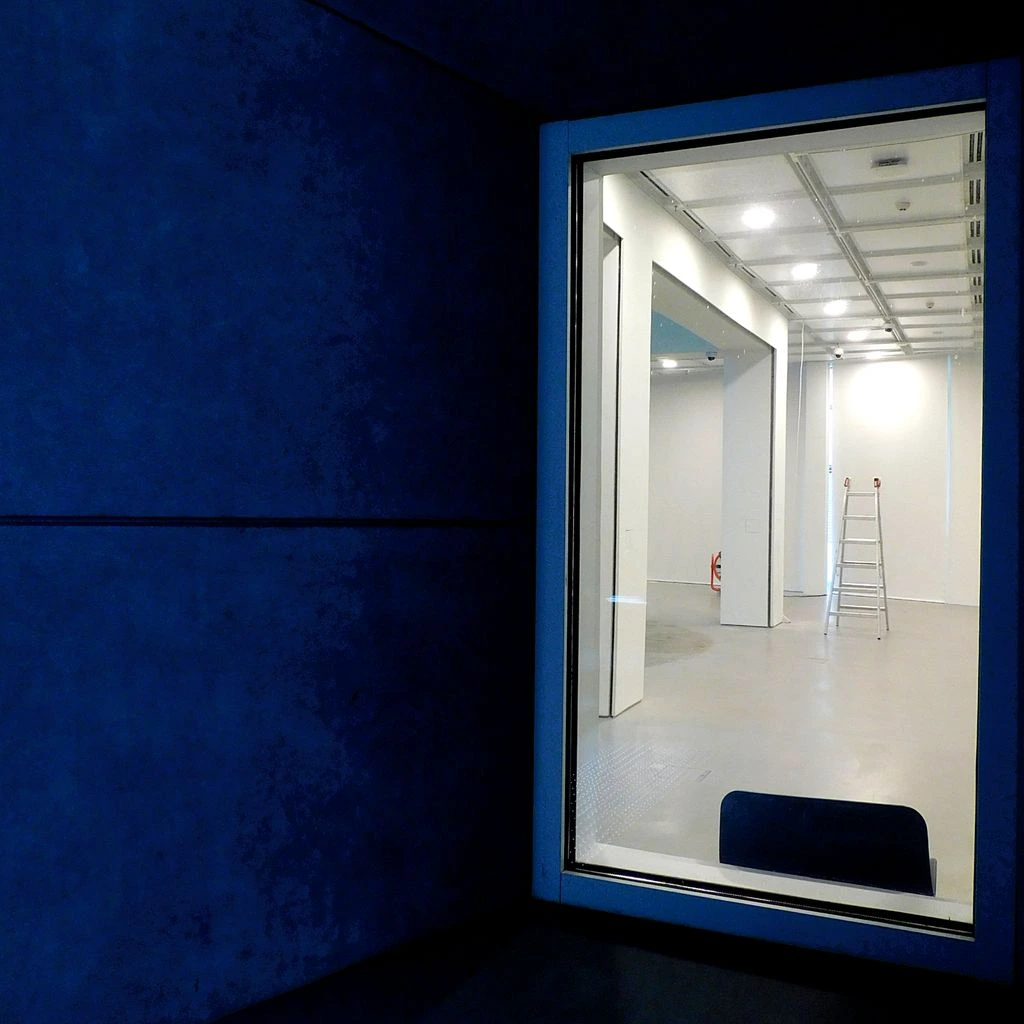 The studio's full anechoic chamber, used for reference recording and calibration.